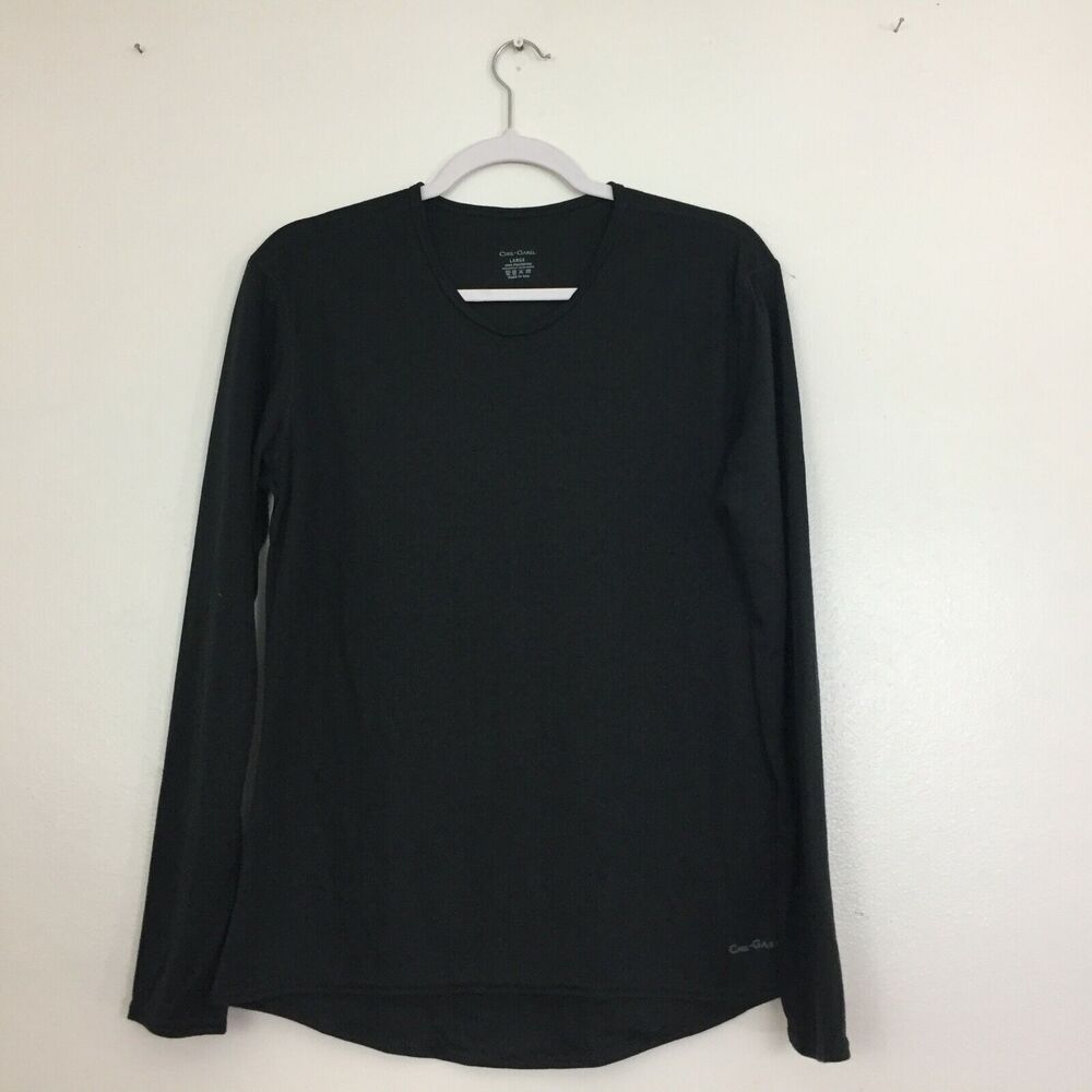 D) Chil-Gard Base Layer Black Women's Top Size Large Thermal Black Lot of 2 USA - Picture 2 of 6